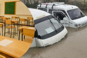 Estudiantes tendrán día libre por inundaciones.