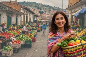 ¿Cuál es la plaza distrital en la que puede hacer mercado en la madrugada?