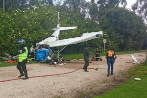 Caída de avioneta en Chía: Alerta médica de los cinco heridos