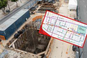 Los nuevos cierres en la avenida Caracas entre las calles 19 y 22