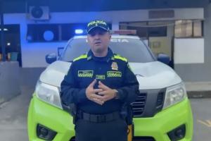 Julián García Escobar, comandante de la Estación de Policía de Fontibón. 