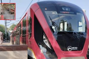 El primer tren del metro de Bogotá