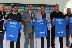 Diego Cocca, cuando fue presentado como técnico de Millonarios