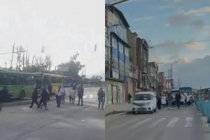 Manifestaciones en plena hora pico colapsan Transmilenio y zonas de Bogotá 