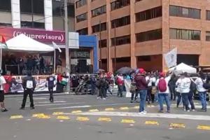 Paro de maestros en Bogotá