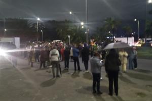 Protesta cerca del terminal de Bogotá por reubicación de indígenas