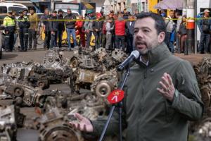 Robo de autopartes en Bogotá