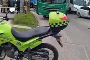 La Secretaría de Movilidad reportó que el choque tiene el tránsito lento en el norte de la ciudad
