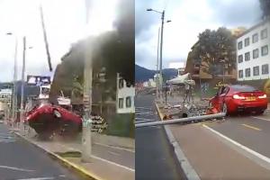 BMW causa caos en la calle 100