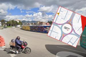Obras del metro de Bogotá en la avenida Primero de Mayo con carrera 50