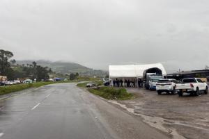 Sigue el cierre en la vía Tunja - Bogotá
