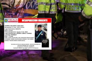 Joven desaparecido en Bogotá