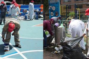Limpieza en parques de Kennedy