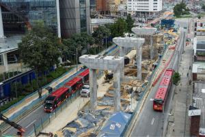 Obras en el Metro de Bogotá