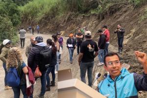 Obras exprés en vía La Calera gobernador ya marcó los tramos 