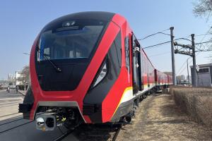Primer tren del metro de Bogotá