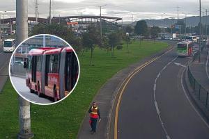 Accidente colapsa corredor de la Calle 80: vía está totalmente bloqueada