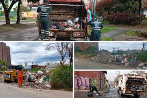 Bogotá está más limpia: 1.400 toneladas de escombros recogidos en operativos