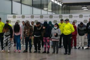Policía capturó a integrantes de bandas delincuenciales