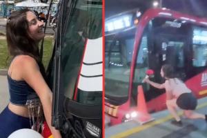 Mujer se casó con un TransMilenio y contó qué ruta es su padrino de bodas