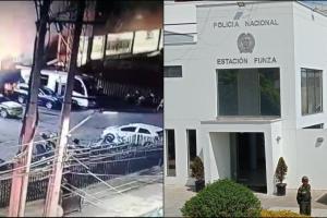 Incendio en la estación de Policía de Funza