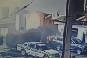 Incendio en estación de Policía de Funza