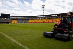Grama del estadio El Campín
