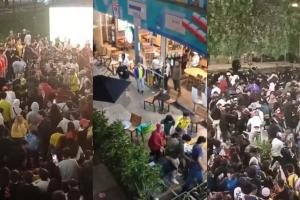 Hinchas armaron el desorden en Bogotá