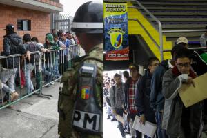 Jóvenes universitarios a sacar libreta militar