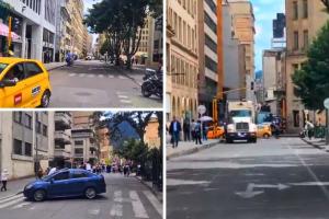 Manifestación paraliza la movilidad en el centro de Bogotá: rutas alternas