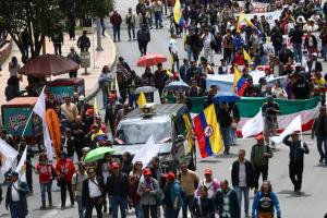Manifestaciones en Bogotá, del 9 al 14 de septiembre de 2025