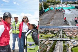 IDU reporta avances del puente en la 153 con Autonorte: obra ya toma forma