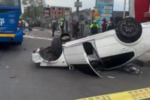 Accidente en avenida Mutis de Bogotá
