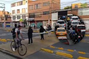 Bloqueo en Bogotá