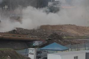 Implosión de puentes en Puente Aranda