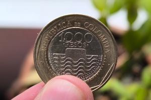 Moneda de 1.000 pesos colombianos