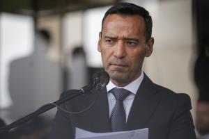 El ministro de Defensa, Pedro Sánchez, rechazó los actos de violencia registrados en Bogotá.