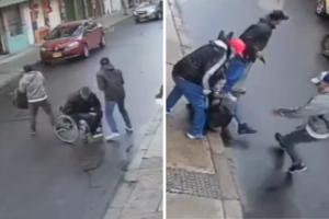 Robo a hombre de silla de ruedas