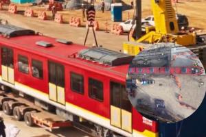 Segundo tren del Metro pasó maniobra Scharfenberg; el tercero va en Panamá