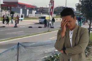 Bloqueo total en la Av. Guayacanes manifestantes detienen el tráfico