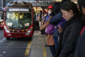 Usuarios de TransMilenio en Portal