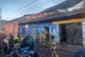Incendio barrio Las Cruces de Bogotá