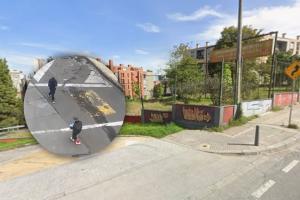 Manifestación en la Universidad Distrital sede Macarena