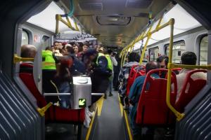 Pelea en TransMilenio