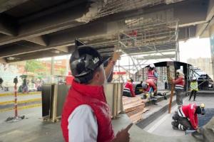 Puente dañado en Bogotá entra en operación quirúrgica toca demoler