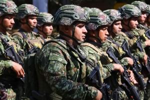 Soldados prestando el servicio militar en Colombia