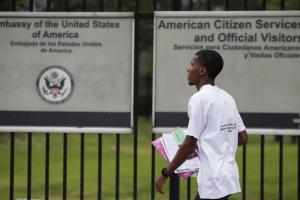 Atención especial Embajada de EE.UU. en Bogotá