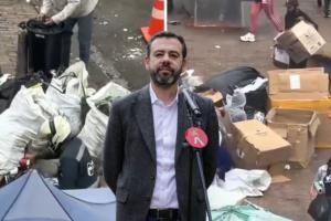 Galán habla de basuras en San Victorino