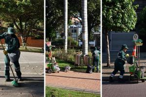 Caen montañas de basura en Bogotá: infractores terminaron barriendo
