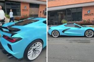 Carro lujoso inmovilizado